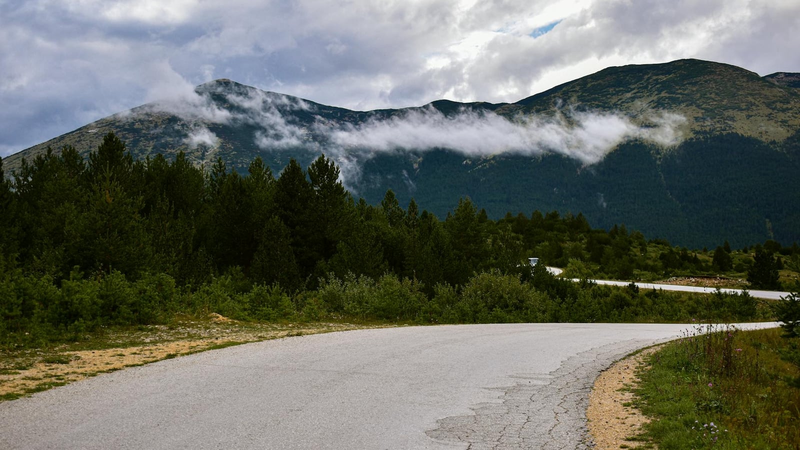 Road winding through the mountains near Kotor
