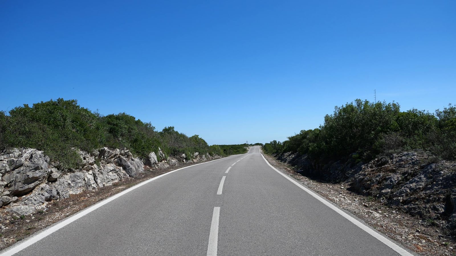 Back road on the Luštica peninsula near Tivat
