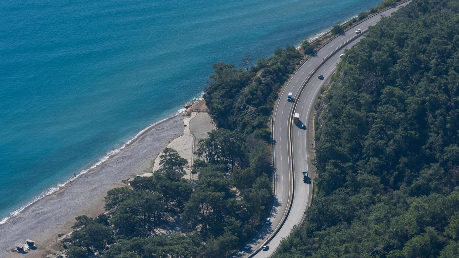 Adriatic coast road south of Tivat
